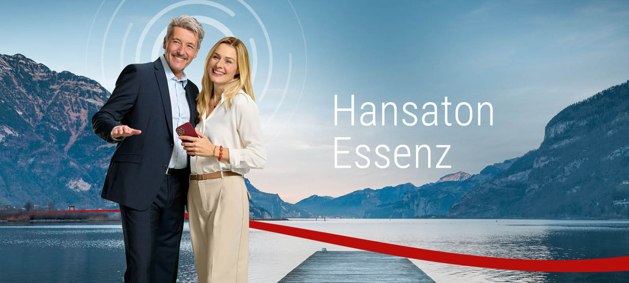 Couple in front of a lake with a pier with mobile phone in hand. 