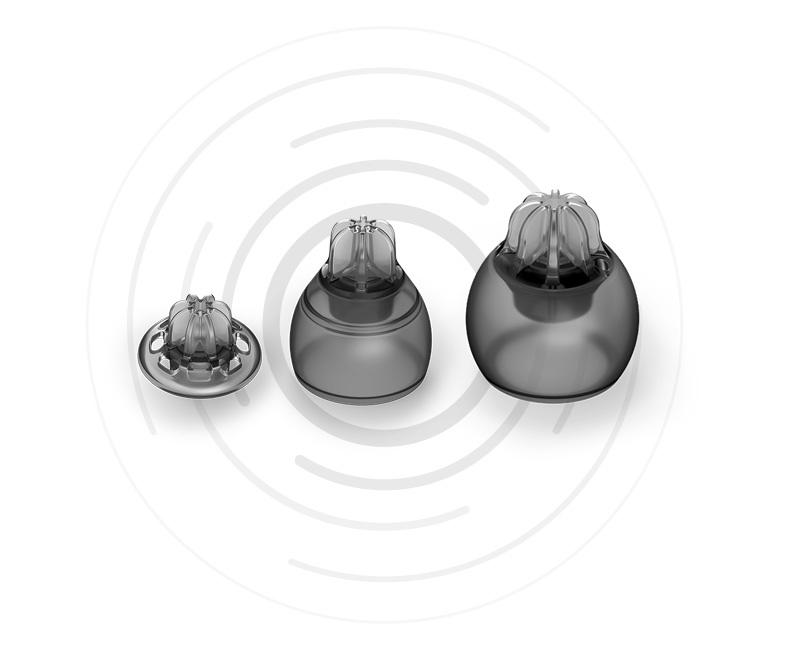 EasyGuard™ Domes: Alagang walang hirap. Malinaw na tunog.